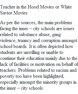 Comparative Paper on Race and Inner-City Schools